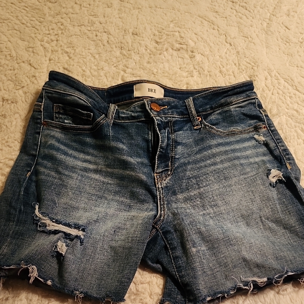 BKE Distressed Denim Shorts